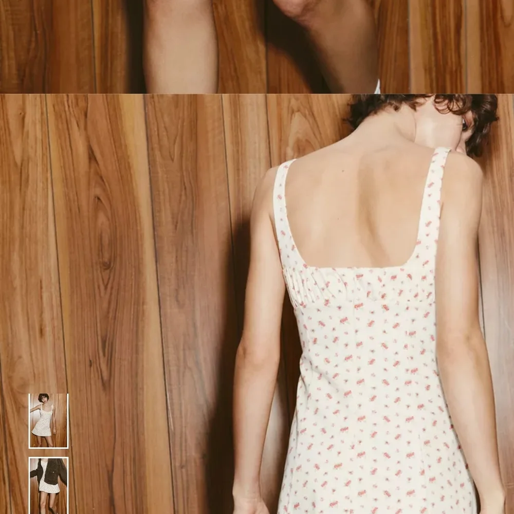 Zara White and Red Floral Mini Dress - Picture 5 of 8